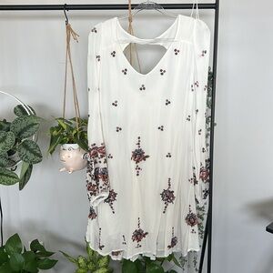 Free People Oxford Embroidered Mini Dress